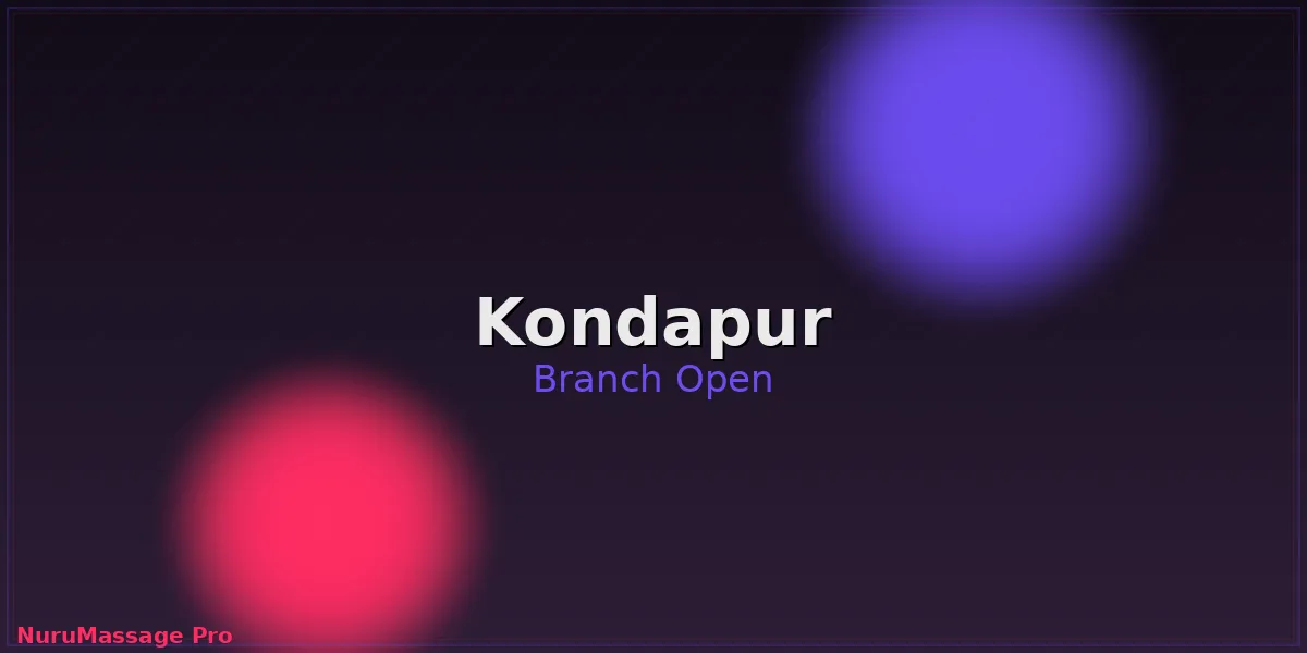 NuruMassage Pro spa branch in Kondapur Hyderabad