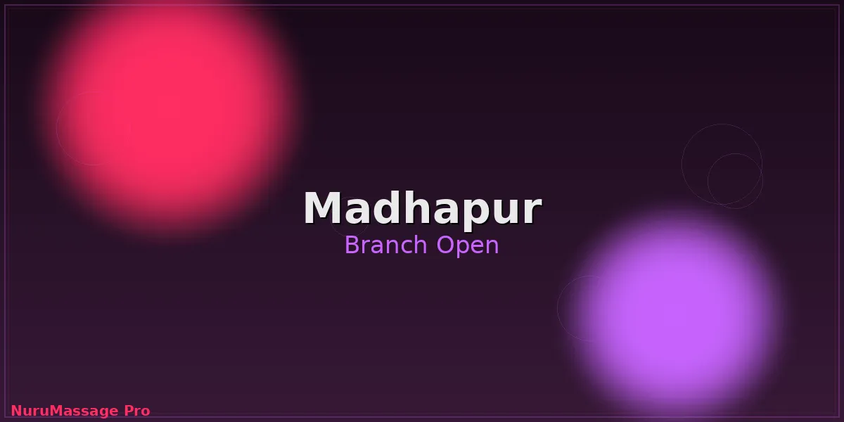 NuruMassage Pro spa branch in Madhapur Hyderabad
