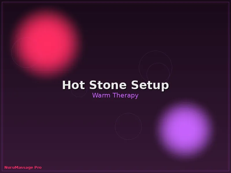 Hot stone therapy setup at Hyderabad branch