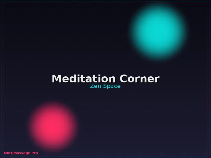 Meditation corner at NuruMassage Pro Hyderabad