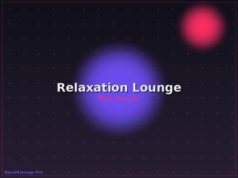 Relaxation lounge at NuruMassage Pro Hyderabad branch